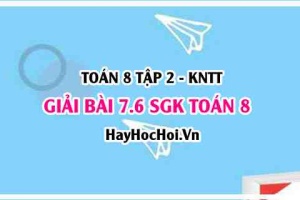 Bài 7.6 SGK Toán 8 Tập 2 Kết nối tri thức